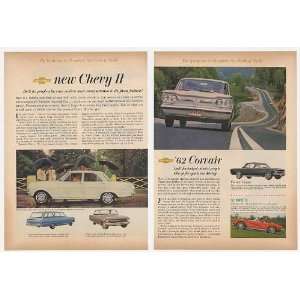  1962 Chevy Impala Bel Air II Corvair Corvette 4 Page Print 