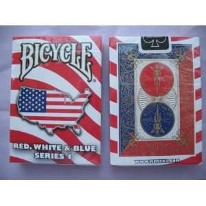  Bicycle Red, White and Blue Series 1 Map USA Design 