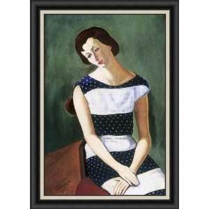    Seated Woman, 1930 by Geza Voros   Framed Artwork