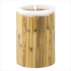 Wood Inlay Candle 