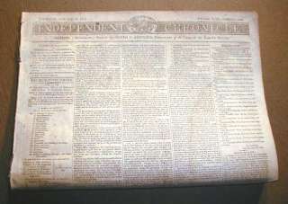   newspaper 1801 1809 during THOMAS JEFFERSON ADMINISTRATION President