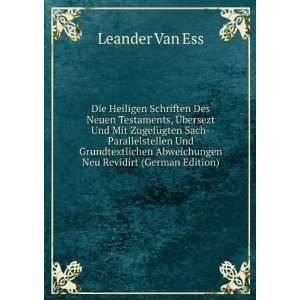   Abweichungen Neu Revidirt (German Edition) Leander Van Ess Books