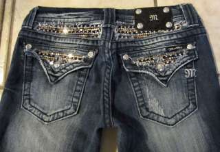 MISS ME Sequin Bling Boot Cut Jeans NWT Size 28  