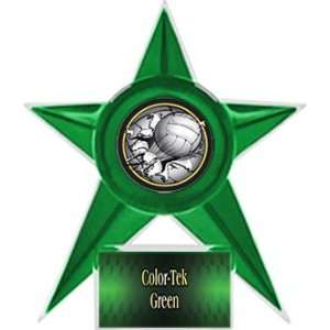  Volleyball Stellar Ice 7 Trophy GREEN STAR/GREEN TEK PLATE 