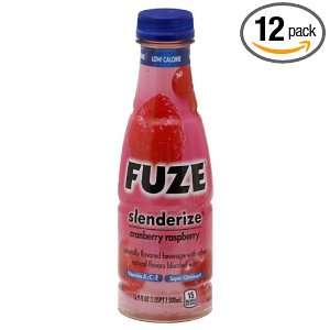 Fuze Slenderize Cranberry Raspberry, 16.9 Ounce Bottles (Pack of 12 
