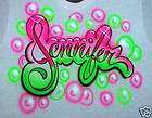 airbrush tee shirt pink lime personaliz ed adult sizes $ 12 95 time 