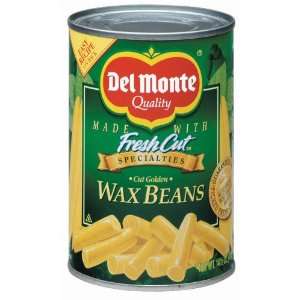 Del Monte Wax Beans Cut Golden   12 Pack  Grocery 