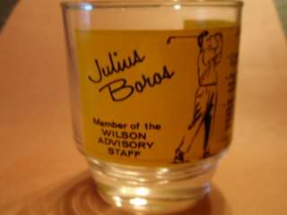 JULIUS BOROS VINTAGE WILSON ADVISORY STAFF GLASS  