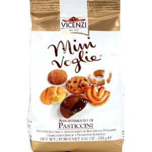 Vicenzi Mini Voglie Assorted Cookies 8.8 oz (Pack of 5)  