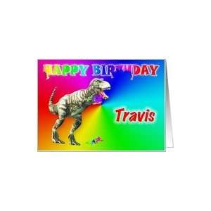  Travis, T rex Birthday Card Eater Card Health & Personal 