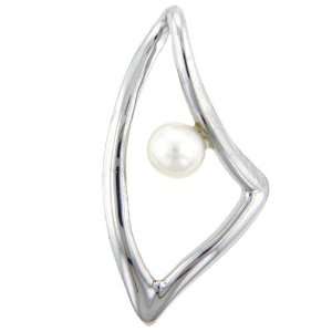  Sterling Silver Fresh Water Pearl V Necks Fashion Jewelry 