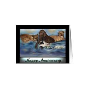 Happy Anniversary dogs & Cat from all of us doggy friends kitty Card