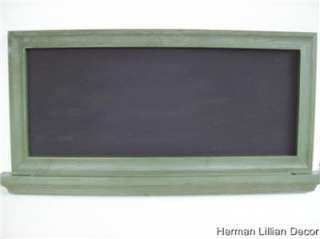 Green Wood Frame Chalkboard New With Built In Chalk Tray 846228013862 