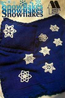 Crochet Snowflakes Afghan & Pillow Annies Attic  