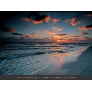 Sunset over Sanibel Island, Florida by Jim Brandenburg. Size 31.50 X 