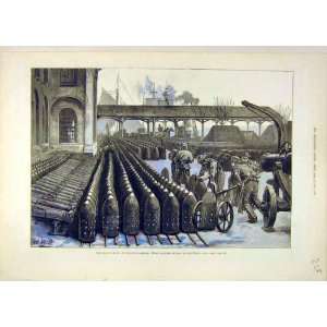   1879 War Factory Arsenal Woolwich Palliser Shells Guns