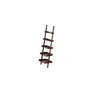  Vintage Library Ladder Leaning Shelf by Sterling 