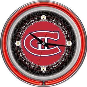  NHL Vintage Montreal Canadiens Neon Clock   14 inch Diameter   Game 
