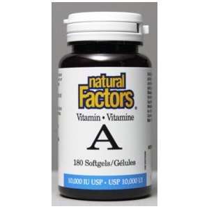  Vitamin A 10000iu (180Capsules) Brand Natural Factors 