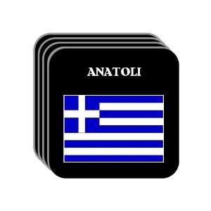  Greece   ANATOLI Set of 4 Mini Mousepad Coasters 