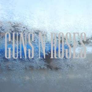  Guns N Roses Gray Decal Metal Hard Rock Band Car Gray 