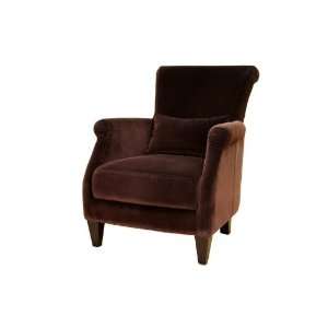  Conti Purple Brown Velvet Club Chair