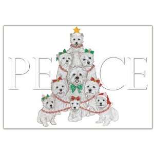   Pipsqueak Productions C564 Westie Holiday Boxed Cards