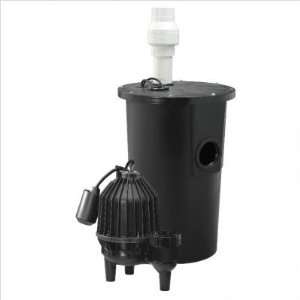  4/10 HP Tether Float Sewage Packaged System with 2 Vent 