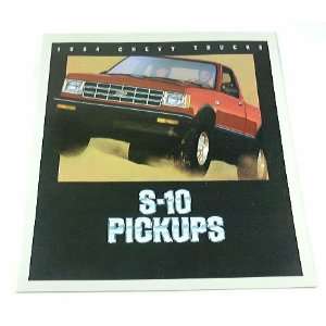  1984 84 Chevrolet Chevy S 10 PICKUP Truck BROCHURE 