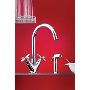 Mico 7725 X CP Chrome Plated Farrah Double Handle Kitchen Faucet with 