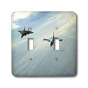 Florene Patriotic   Flying F15 & 16 Jet Aircraft   Light Switch Covers 