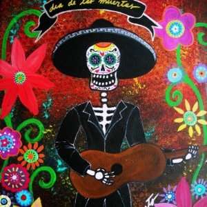 day of the dead mariachi Stickers