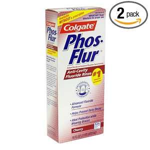 Phos Flur Anti Cavity Fluoride Rinse, Cherry, 16 Ounce Bottle (Pack of 