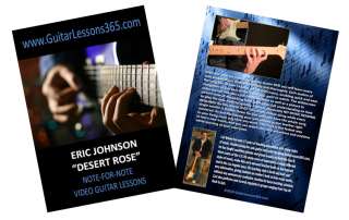 Eric Johnson Desert Rose Note For Note Guitar Lessons DVD