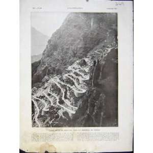  Maurienne Mountain Route Virages Gex French Print 1932 