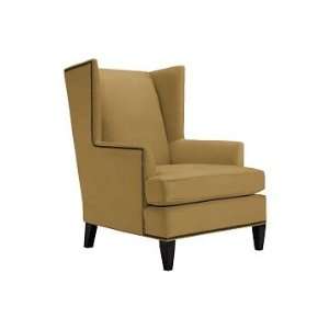  Williams Sonoma Home Anderson Wing Chair, Leather, Camel 