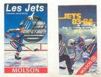 1983 84 Sherbrooke Jets Hockey Schedule AHL  