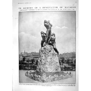  1910 COPENHAGEN MONUMENT NIELS FINSEN TORPEDO BOAT WAR