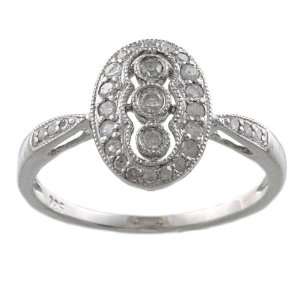   3ct Vintage Antique Style Pave Diamond Ring (G H, I1 I2) Jewelry