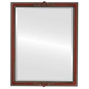   Contessa Rectangle in Vintage Cherry Mirror and Frame