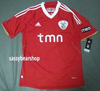 11/12 BENFICA HOME  S,M,L,XL  AIMAR,GAITAN,CARDOZO,SAVIOLA,NOLITO , OR 