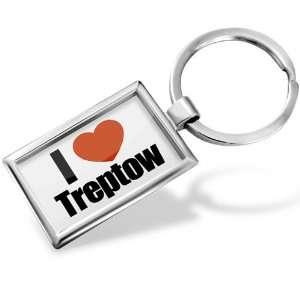Keychain I Love Treptow region in Berlin, Germany   Hand Made, Key 