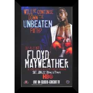 Floyd Mayweather vs Bruseles 27x40 FRAMED Boxing Poster 