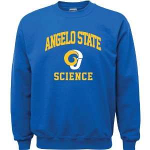 Angelo State Rams Royal Blue Youth Science Arch Crewneck Sweatshirt