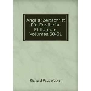  Anglia Zeitschrift FÃ¼r Englische Philologie, Volumes 