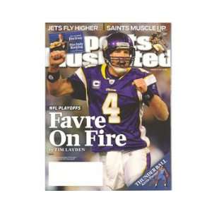  Vikings Sports Illustrated 1/25/10 Brett Favre Sports 