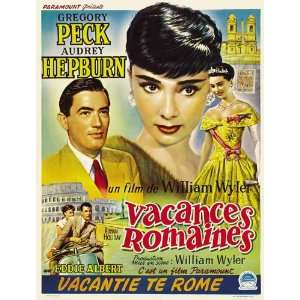 Roman Holiday (1953) 27 x 40 Movie Poster Belgian Style A  