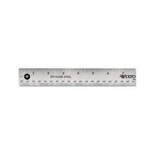  Westcott® ACM 10416 STAINLESS STEEL RULER W/CORK BACK AND 