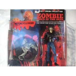   Zombie Dawn of the Dead, Motorcycle Rider Action Figure Toys & Games