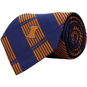   Wings Illinois Fighting Illini Woven Plaid Necktie